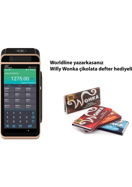 Pax A910SF Yazarkasa+Pinpad+Şarj Ünitesi - Hediyeli