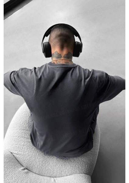 Erkek Füme Earth Oversize Fit Bol Geniş Kalıp Salaş Kesim T-Shirt fiyatları