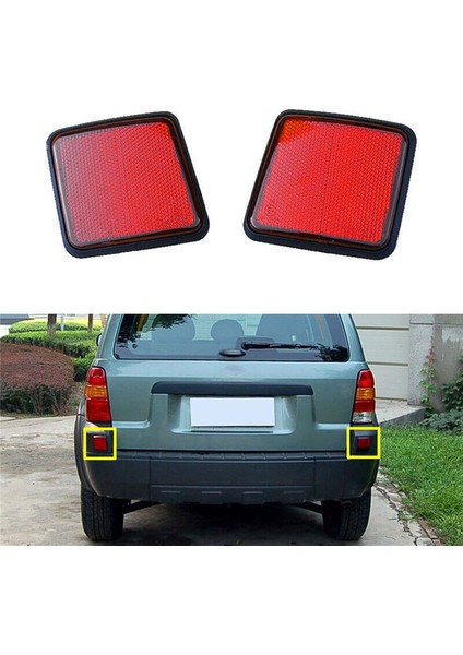 Arka Tampon Reflektör Ford Escape Kuga Maverick 2005 2006 2007 Sis Lambası Lambası Garnitür Lamba Ayar Kapağı Paneli (Yurt Dışından)