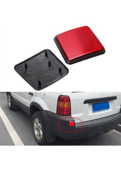 Arka Tampon Reflektör Ford Escape Kuga Maverick 2005 2006 2007 Sis Lambası Lambası Garnitür Lamba Ayar Kapağı Paneli (Yurt Dışından)
