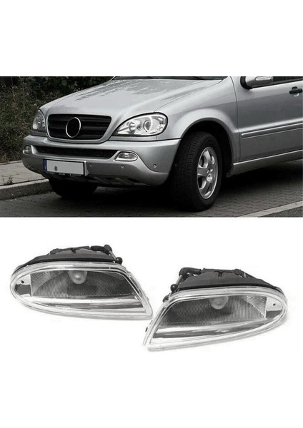 1 Çift Araba Sis Önleyici Far Sürüş Lambası Mercedes-Benz W163 ML320 ML350 ML430 ML500 1998-2005 A1638200328 A1638200428 (Yurt Dışından) fiyatları