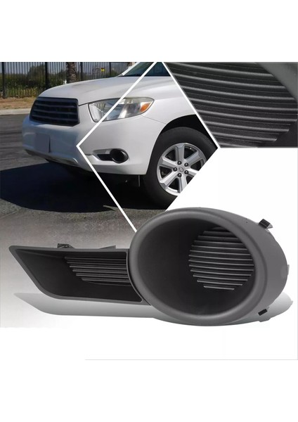 1 Çift Araba Ön Tampon Kapalı Sis Farları Lambaları Trim Kapağı Toyota Highlander 2009-2013 81482-0E050 81481-0E040 (Yurt Dışından) modelleri