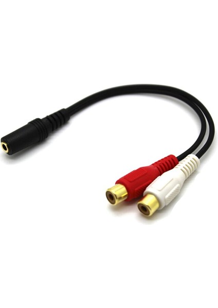 2 Rca Erkek - Dişi 3,5 mm Jack Aux Stereo Ses Kablosu (Yurt Dışından) fiyatları