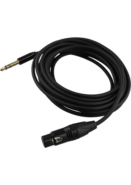 Ses Kablosu 5 Metre Xlr Tap 6.5 - Xlr Dişi Ses Kablosu Örgülü 6.35 Üçlü Xlr Dengeli Mikrofon Mikrofon Ses Kablosu (Yurt Dışından)