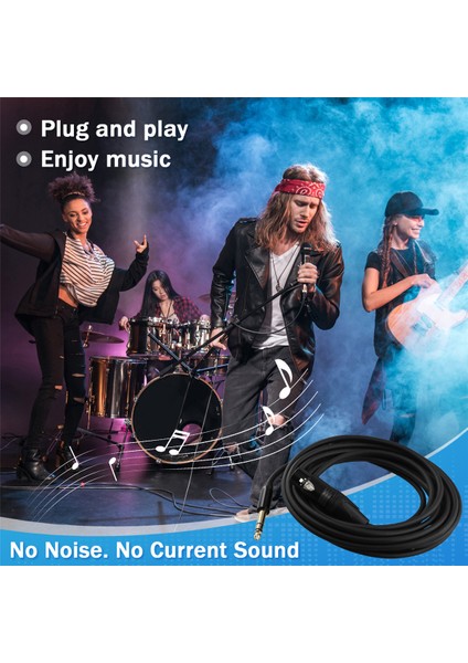 Ses Kablosu 5 Metre Xlr Tap 6.5 - Xlr Dişi Ses Kablosu Örgülü 6.35 Üçlü Xlr Dengeli Mikrofon Mikrofon Ses Kablosu (Yurt Dışından) fırsatları