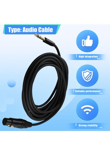 Ses Kablosu 5 Metre Xlr Tap 6.5 - Xlr Dişi Ses Kablosu Örgülü 6.35 Üçlü Xlr Dengeli Mikrofon Mikrofon Ses Kablosu (Yurt Dışından) indirimleri