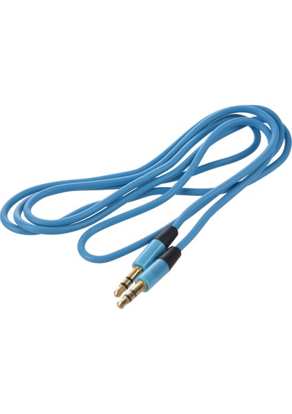 3,5 mm Yardımcı Aux Erkek - Erkek Stereo Kablosu Pc Için Ipod Mp3 Araba Için Ses Kablosu (Mavi) (Yurt Dışından)
