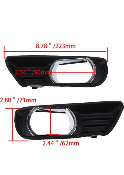 Sis Lambası Çerçevesi Ön Tampon Alt Krom Izgara Çerçeve Kapağı Toyota Camry XV40 2007 2008 2009 Araba Aksesuarları (Yurt Dışından) fırsatları