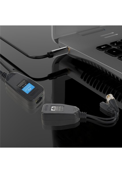 Hd-Cvı/tvı/ahd Güç Konnektörlü ve RJ45 Cat5 Veri Vericili Pasif Video Balun 1 Çift (Yurt Dışından) modelleri