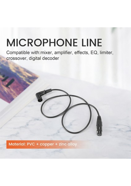 Denge / Mikser / Amplifikatör Için Dik Açılı Erkek - Dişi Xlr Kablosu, Mikrofon Kablosu, Dmx Sinyal Kablosu Kablosu (1 Metre = 3,2 Feet) (Yurt Dışından) indirimleri