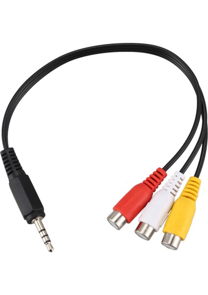 3.5mm Erkek Tak - 3 Rca Dişi Ses Video Av Kablosu 22CM (Yurt Dışından) fiyatları