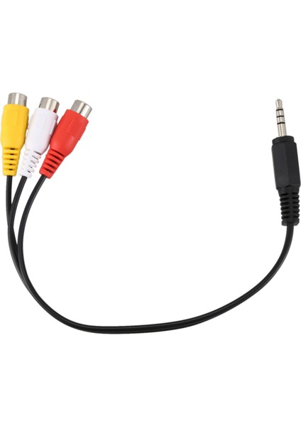 3.5mm Erkek Tak - 3 Rca Dişi Ses Video Av Kablosu 22CM (Yurt Dışından) modelleri