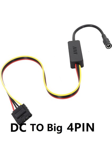 Dc 5525 - Ide Sabit Sürücü Güç Kaynağı Kablosu Dc 12V - Büyük 4pın Sabit Sürücü Kablosu Adım Aşağı Gerilim Regülatörü ile (Yurt Dışından) fırsatları