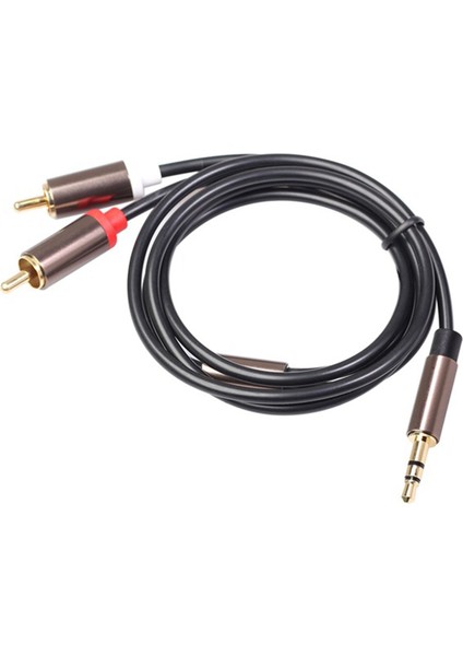 3,5 mm - Rca Kablosu (10 Ft), Rca Ses Kablosu 24 Ayar Altın Kaplama Erkek - Erkek Stereo Aux Kablosu (Sol/sağ) Y Ayırıcı Adaptörü (Yurt Dışından)