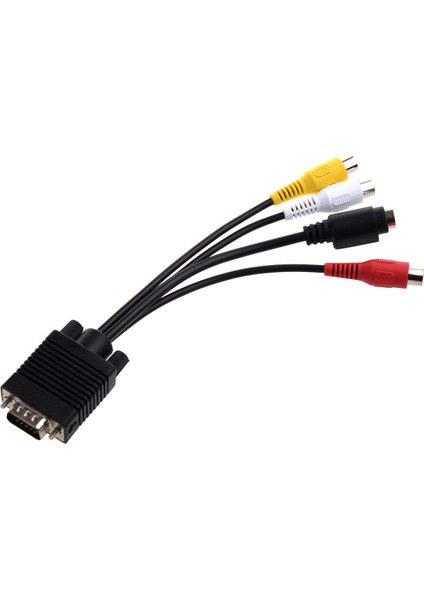 Pc Video Için Tv S-Video Rca Çıkış Kablosuna VGA Adaptörü (Yurt Dışından) modelleri