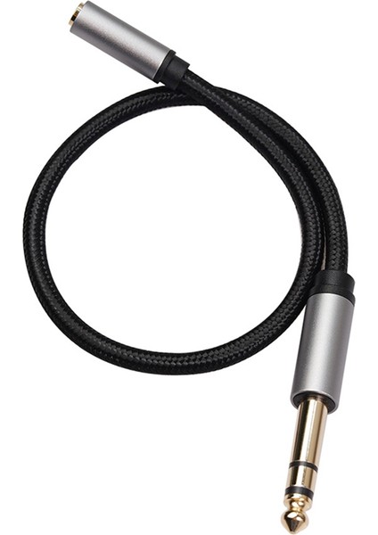 Ses Adaptörü 6.35MM 1/4 Erkek - 3.5mm 1/8 Dişi Stereo Jak Amfiler, Gitar, Klavye Piyano, Ev Sineması Için 150CM (Yurt Dışından)