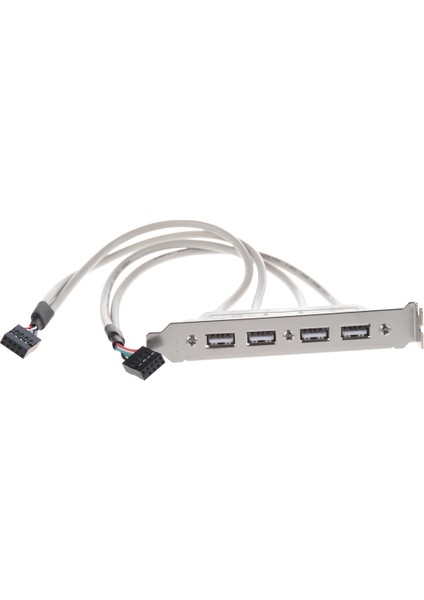 Anakart 4 Bağlantı Noktalı USB 2.0 Ila 9 Pimli Başlık Braketi Uzatma Kablosu (Yurt Dışından) fiyatları