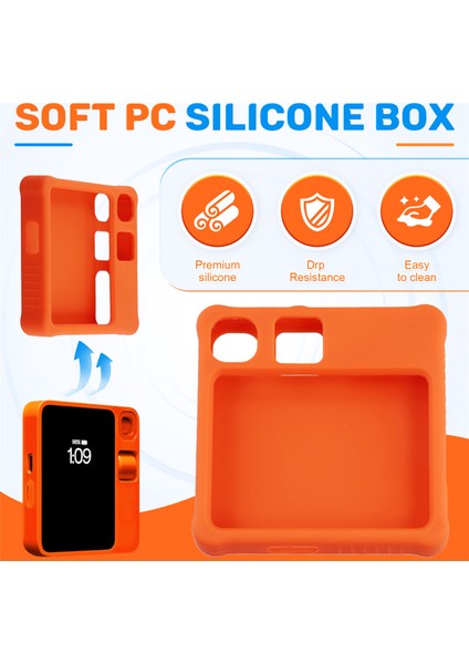 Rabbit R1 Aı Cihazı Için Silikon Koruyucu Kılıf Silikon Kaymaz Koruyucu Kılıf Rabbit R1 Aı Turuncu Için Mükemmel Uyum (Yurt Dışından) fırsatları