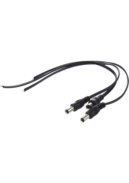 Cctv Güvenlik Kamerası Için 2.1x5.5mm Erkek Fiş Dc Güç Pigtail 3 Adet (Yurt Dışından)