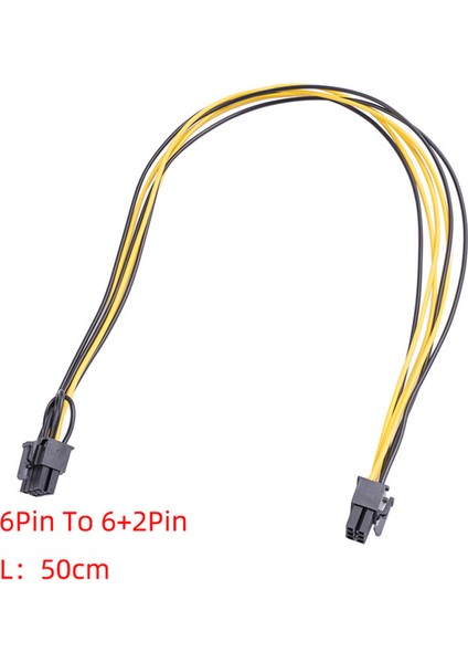 12 Adet Pcı-E 6pin To 2p + 6p Güç Splitter Kablosu Pcıe Pcı Express Görüntü Kartı Y Splitter Uzatma Kablosu (Yurt Dışından) fiyatları