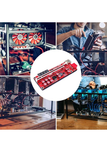 3 Adet V013 Pro Pcie Yükseltici Kart Pcie X1'den X16'YA Yükseltici Grafik Kartı Uzatma Kablosu Sıcaklık Kontrolü Madencilik Madenci Için (Yurt Dışından)