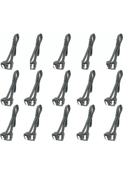 15 Adet 40 cm Sata 3.0 Kablo Sata 3.0 Iıı Sata3 6 Gb/s Veri Kablosu Düz Bükme Kablosu Çift Kanallı Sabit Disk Veri Kablosu (Yurt Dışından) fırsatları