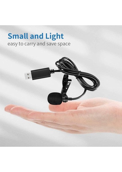 Evrensel USB Mikrofon Yaka Mikrofonu Klipsli Bilgisayar Mikrofonu Tak ve Çalıştır Çok Yönlü Mikrofon (Yurt Dışından) fırsatları