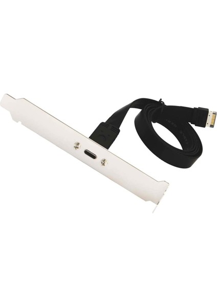 USB 3.1 Tip C Ön Panel Başlık Uzatma Kablosu, Tip E - USB 3.1 Tip C Kablo, Dahili Adaptör Kablosu, PANELLI(50CM) (Yurt Dışından)