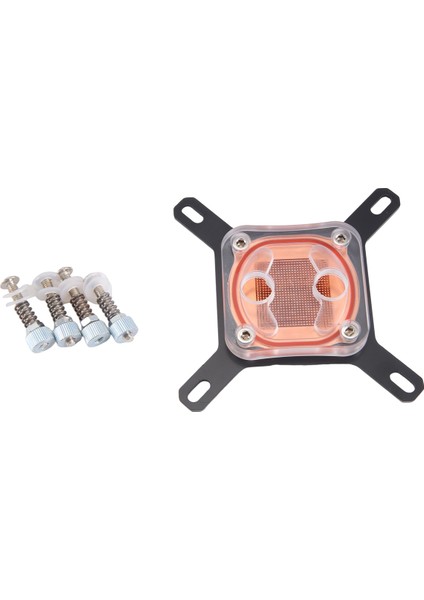 Intel Bilgisayar Cpu Su Soğutma Başlığı Bilgisayar Su Soğuk Başlığı, Siyah Braket Şeffaf Kapak (Yurt Dışından) fiyatları