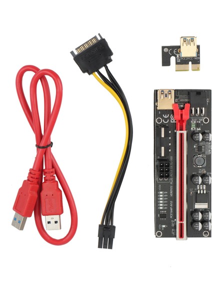 VER010S Usb3.0 Pcı-E Yükseltici VER010 Plus Express 1x 4x 8x 16X Genişletici Pcie Yükseltici Adaptör Kartı Sata 6pin Güç (2 Takım) (Yurt Dışından) modelleri