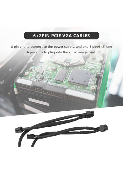 2 Paket 8 Pın Çift 8 Pin 6 Pın Pcıe VGA Güç Uzatma Kablosu Evga Supernova G2 G3 G5 P2 T2 Gs G + 650 750 850 1000 (Yurt Dışından) indirimleri