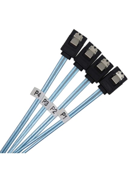 Sas Kablosu Sata Kablosu Yüksek Hızlı 6 Gbps 4 Bağlantı Noktası/set Sunucu Için Yüksek Kalite 0,5 Metre (Yurt Dışından) fırsatları