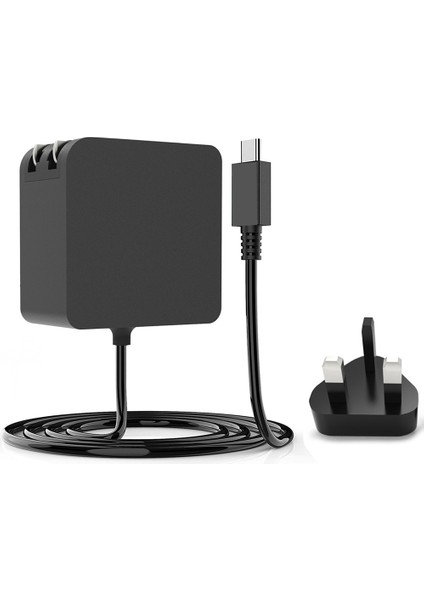 Steam Deck Şarj Cihazı Duvar Adaptörü 45W Güç Pd Protokolü Desteği Ekran Yansıtma N Switch Oyun Konsolu Için (Ingiltere Fişi) (Yurt Dışından)