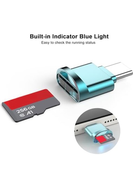 Micro-Sd Kart Okuyucu Adaptörü, USB Type C'den Micro-Sd/tf Kart Okuyucusuna Micro-Sd Kart Adaptörü Huaweı Type-C,a Için (Yurt Dışından) fiyatları