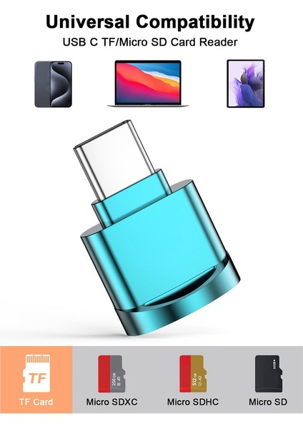 Micro-Sd Kart Okuyucu Adaptörü, USB Type C'den Micro-Sd/tf Kart Okuyucusuna Micro-Sd Kart Adaptörü Huaweı Type-C,a Için (Yurt Dışından) indirimleri