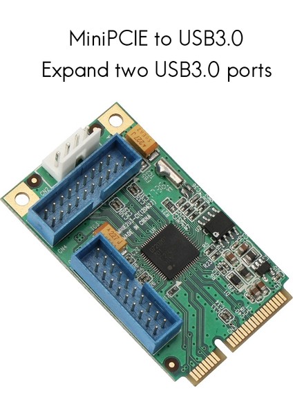 Pcı-E'den Usb3.0 Genişletme Kartı 2 USB 3.0 Portu Dahili 19 Pin Konnektörlü Masaüstü Bilgisayar Için Güç, Kablosuz (Yurt Dışından) fiyatları