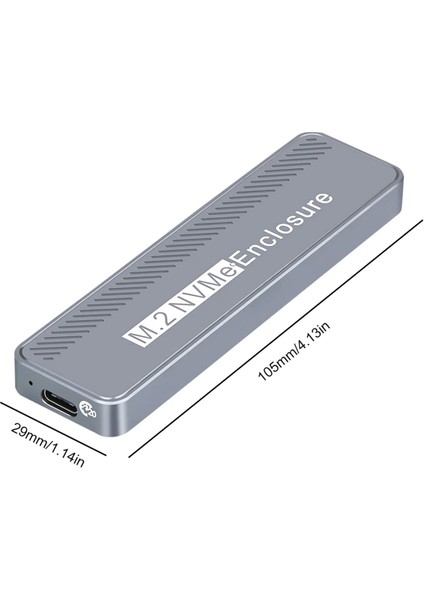 M.2 Nvme SSD Muhafazası Sabit Sürücü Kutusu 20 Gbps Sabit Sürücü Kutusu Type-C Usb3.2 GEN2X2 Desteği Uasp Trım Macbook Windows Için (Yurt Dışından) fiyatları