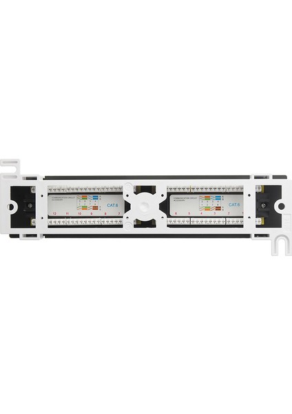 Ağ Araç Kiti 12 Port Cat6 Patch Panel RJ45 Ağ Duvara Montaj Rafı, Yüzey Duvara Montaj Braketi ile (Yurt Dışından) indirimleri