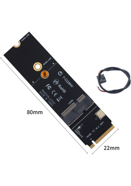 Kablosuz M.2 A+E Anahtar Yuvası M.2 M Anahtar Wifi Bluetooth Adaptörü Için AX200 9260 BCM94352Z Kart Nvme Pcı Express SSD Bağlantı Noktası (Yurt Dışından) fiyatları