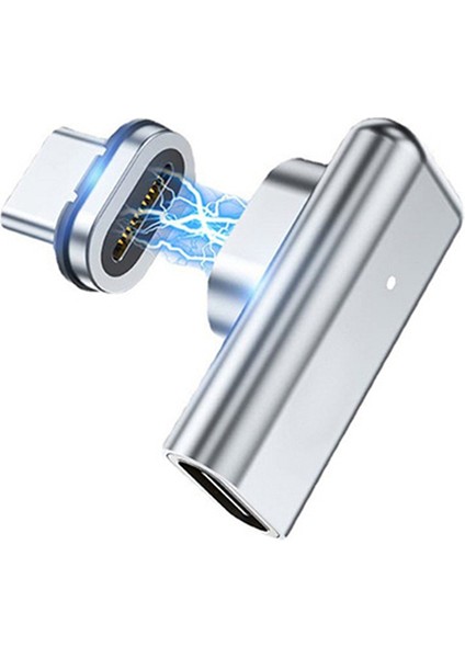 USB C Manyetik Adaptör 24 Pins Tip C Konnektör 40 Gbp/s Pd 100 W Hızlı Şarj Dönüştürücü Thunderbolt 3 IPad MacBook Için (Yurt Dışından)