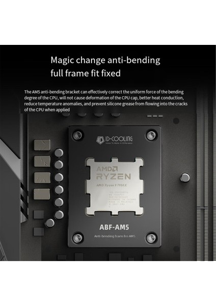 Id-Coolıng Am5 Platform Cpu Toka Braketi Ezilme Önleyici Bükülme Toka Braketi Abf-Am5 Deformasyon Önleyici Braket (Yurt Dışından) fiyatları