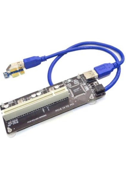 Pcıe Pcı-E Pcı Express X1 Pcı Yükseltici Kart Veri Yolu Kartı Yüksek Verimli Adaptör Dönüştürücü USB 3.0 Kablosu Masaüstü Bilgisayar Için (Yurt Dışından)