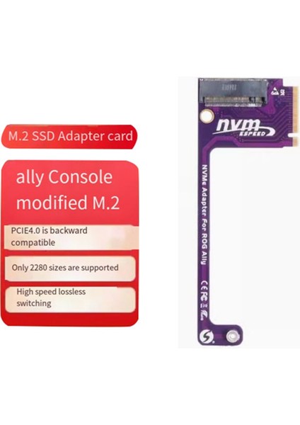 Asus Rog Ally M.2 Nvme Transfer Kartı 2230 Ila 2280 Nvme 90° M2 Adaptör Kartı Rog Ally Modifiye Oyun Aksesuarları Için (Yurt Dışından) fiyatları