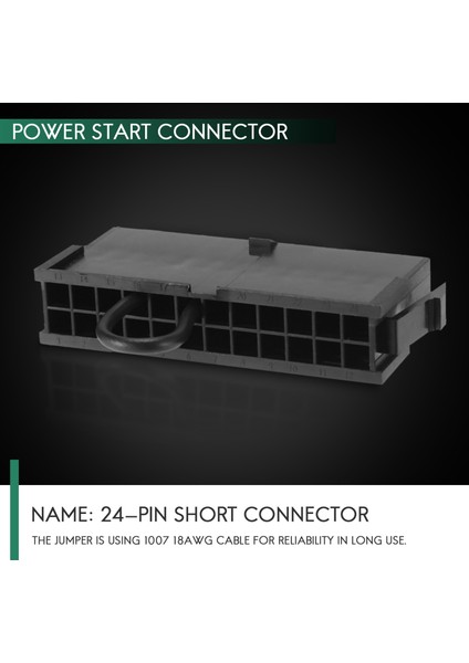 4-Pin Atx Güç Kaynağı Jumper Köprü Aracı Anakarta Takılmadan Psu Test Başlatıcı (Yurt Dışından)