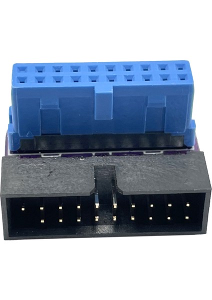 5 Adet USB 3.0 20PIN Erkek Kadın Uzatma Adaptörü Yukarı Aşağı Açılı 90 Derece Anakart Anakart Için (Aşağı) (Yurt Dışından)