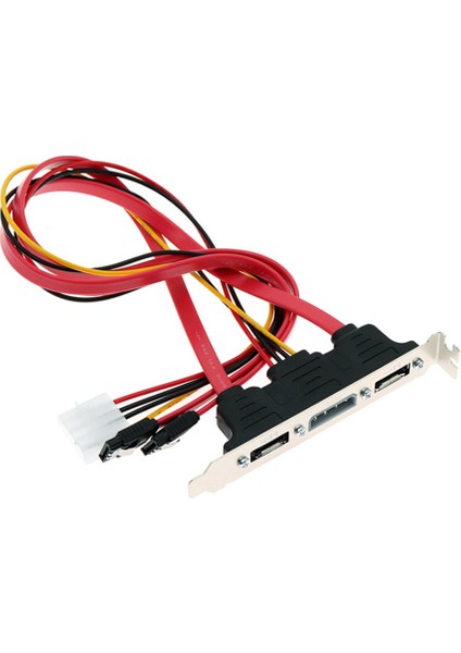 Pc Dıy Sata'dan Esata'ya ve 4pin Ide Molex Güç Pcı Braketi Yuvası Kablosu Harici Sabit Sürücü Için Tam Yükseklik Profili (Yurt Dışından) fiyatları