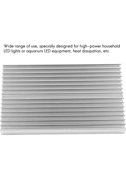 Yüksek Güçlü Alüminyum Alaşımlı Isı Emici Profil Isı Emici 100X60X10MM Alüminyum Pcb Isı Emici Gümüş (Yurt Dışından) modelleri