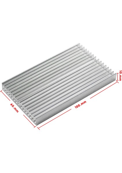 Yüksek Güçlü Alüminyum Alaşımlı Isı Emici Profil Isı Emici 100X60X10MM Alüminyum Pcb Isı Emici Gümüş (Yurt Dışından) indirimleri