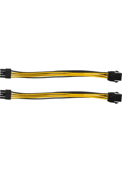 2 Paket Grafik Kartı 6 Pin - 8 Pin Pcıe Adaptör Güç Kablosu (Gpu Video Grafik Kartı Güç Kablosu) 7,8 Inç (Yurt Dışından)