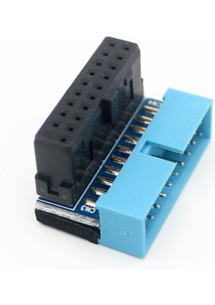 2 Adet Usb3.0 19/20PIN Direksiyon Bağlantı Soketi Masaüstü Bilgisayar Anakartı Dikey Pin Tutucu 90 Derece Dirsek Fişi, Typea (Yurt Dışından)